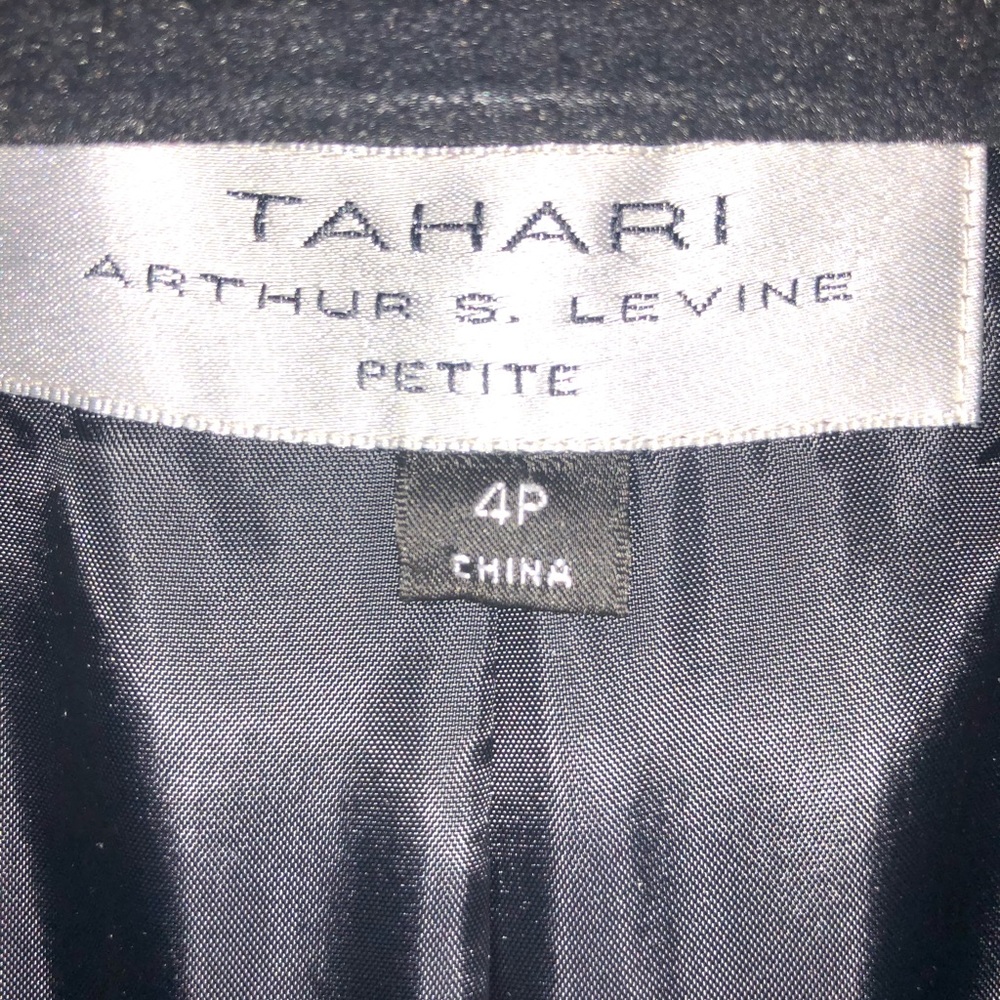 Tahari Black with White Pinstripes Blazer - Picture 3 of 3